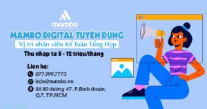 Mambo Digital tuyển dụng vị trí Kế Toán Tổng Hợp