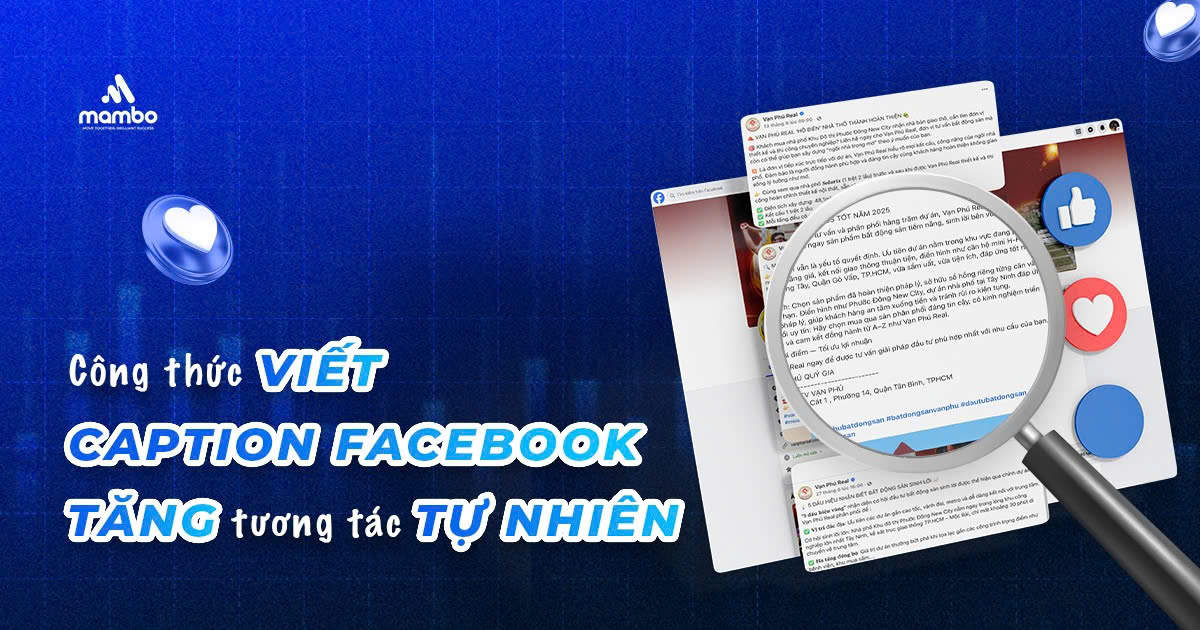 Công thức viết caption Facebook tăng tương tác tự nhiên